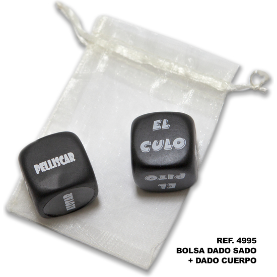 GAME BAG OF 2 ACTION DICE AND BODY PART