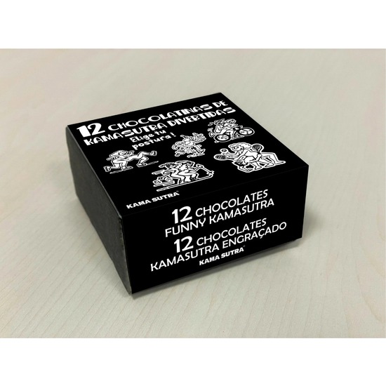 BOX OF 12 CHOCOLATINS WITH KAMASUTRA POSTURES