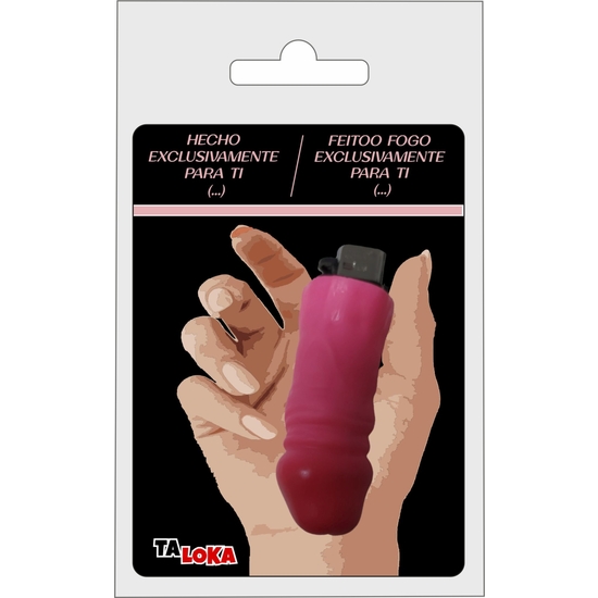 LIGHTER IN THE SHAPE OF A PENIS, FURCE COLOR (100% RECHARGEABLE) WITH FUNNY PHRASES
