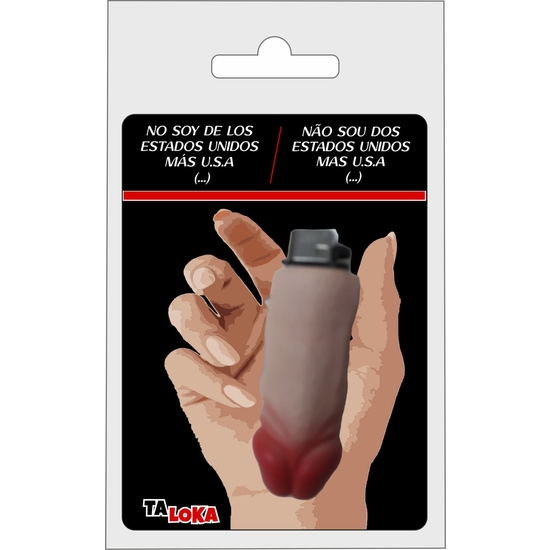 Lighter In The Shape Of A Flesh-color Penis (100% Rechargeable) With Funny Phrases