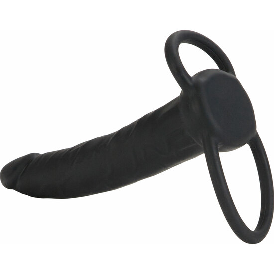 DOUBLE RIDER SILICONE PENIS WITH HARNESS