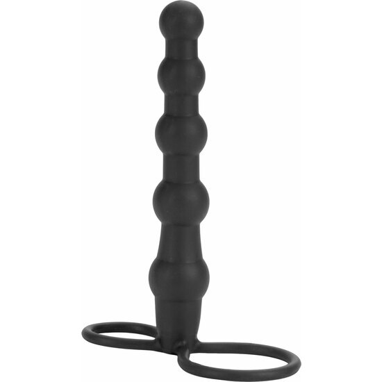 DOUBLE ANAL BALLS BLACK HARNESS