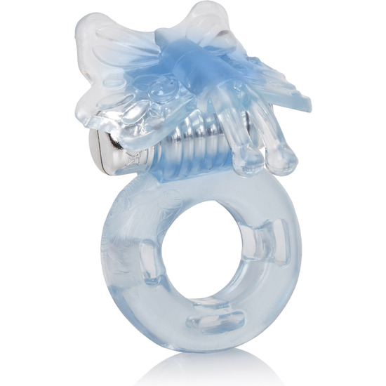 BASIC ESSENTIALS BLUE BUTTERFLY VIBRATING RING