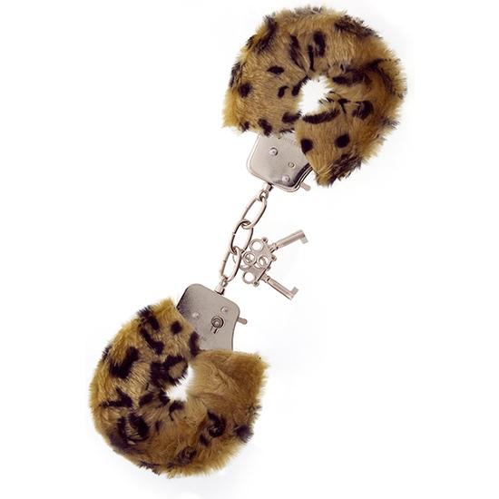 Dream Toys Leopard Plush Handcuffs