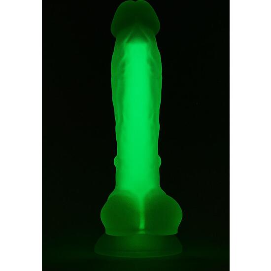Radiant Soft Silicone - 17.5cm Green Shining Penis
