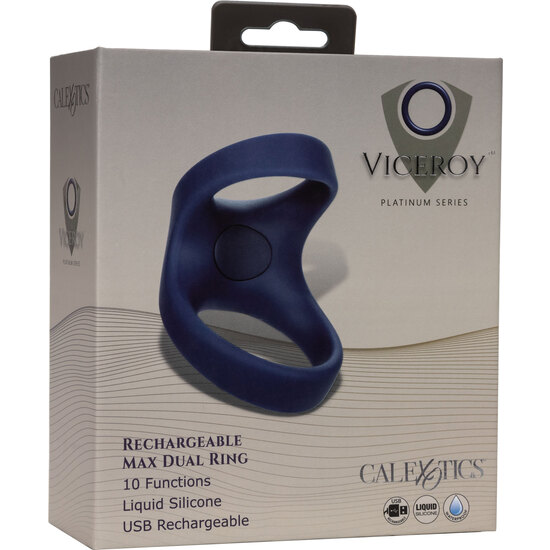 CALEXOTICS - RECHARGEABLE MAX DUAL RING - BLUE