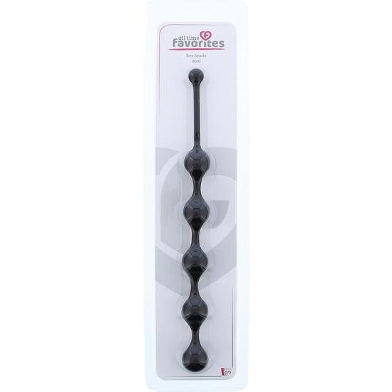 ALL TIME FAVORITES FIVE BEADS ANAL BLACK