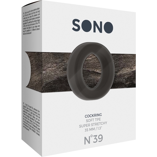 SONO No. 39 RING 3,5 CM - BLACK