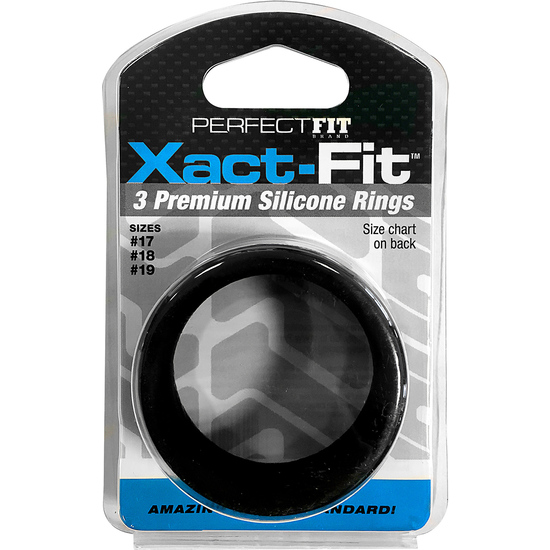 Xact Fit Kit 3 Silicone Rings - 4 Cm, 4.5 Cm And 5 Cm