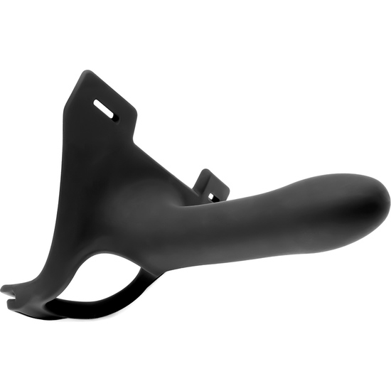 ZORO SILICONE PENIS 14 CM WITH BLACK HARNESS