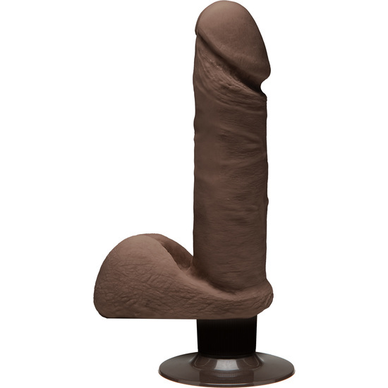 The Perfect D Penis Vibrator 18cm Chocolate