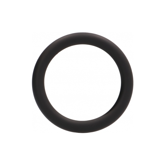 Medium Thick Silicone Ring - Black
