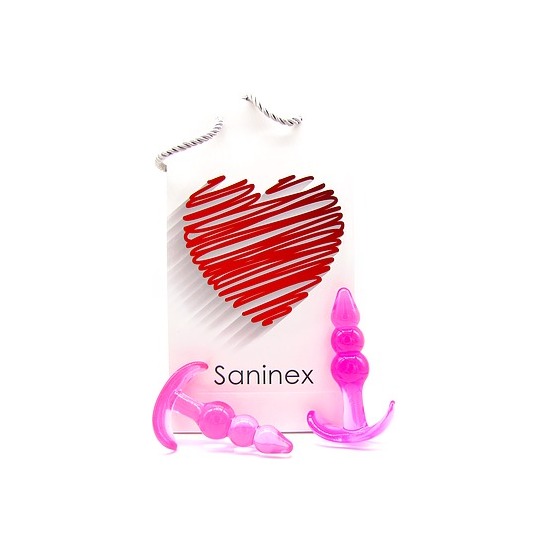 Saninex Plug Initiation 3d Pleasure - Economic Line - Pink