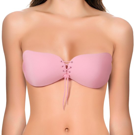 INVISIBLE BRA STRAPLESS SMOOTH SELF-ADHESIVE - COLOR PINK INTIMAX