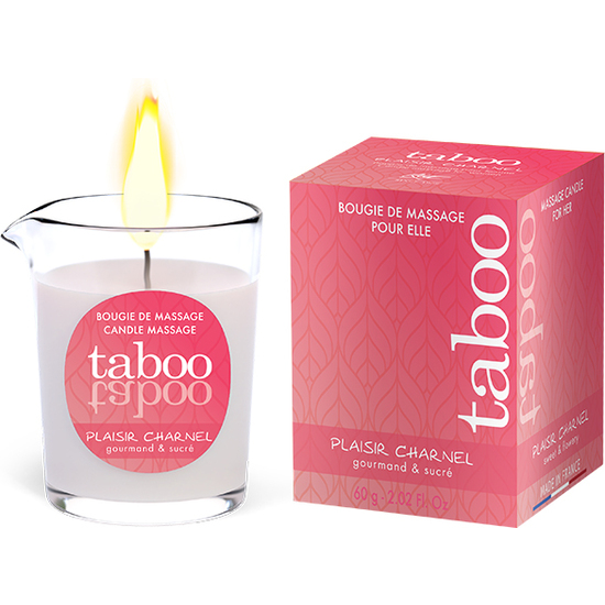 TABOO MASSAGE CANDLE FOR HER PLAISIR CHARNEL AROMA FLOWER OF COCOA