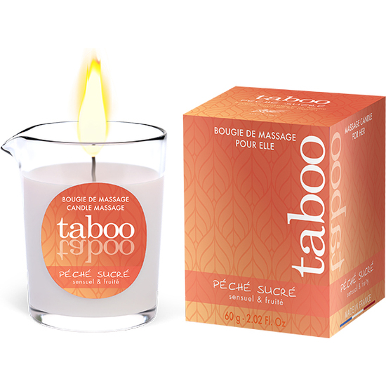 TABOO MASSAGE CANDLE FOR HER PECHE SUCRE AROMA NECTARINA