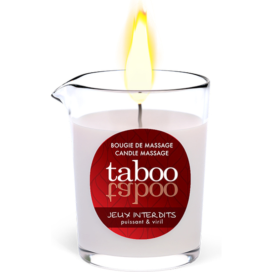 TABOO MASSAGE CANDLE FOR HIM JEUX INTERDITS AROMA LIQUEN WILD
