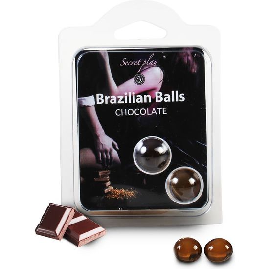 Secret Play Set 2 Brazilian Balls Chocolate Aroma