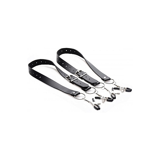 STRAPS WITH VAGINA CLAMPS