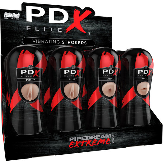 Display Pdx Elite 12uds Masturbators With Vibration