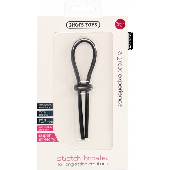 STRECH BOOSTER SILICONE RING - BLACK