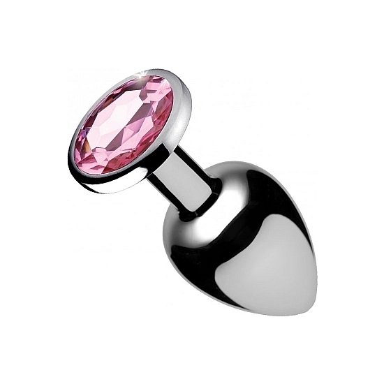 SMALL ANAL PLUG WITH GEM - PINK