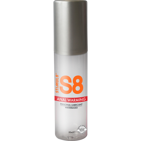 S8 WATER BASED ANAL LUBRICANT WITH HEAT EFFECT 50ML STIMUL8