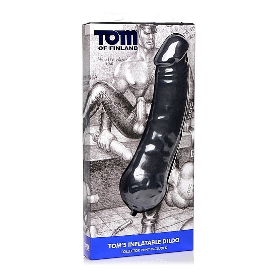 TOM OF FINLAND TOMS INFLATABLE SILICONE PENIS - BLACK