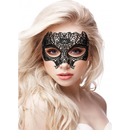 Princess Black Lace Fantasy Mask - Black