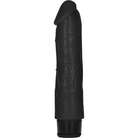 Gc Realistic Thick Vibrator Penis 20cm - Black