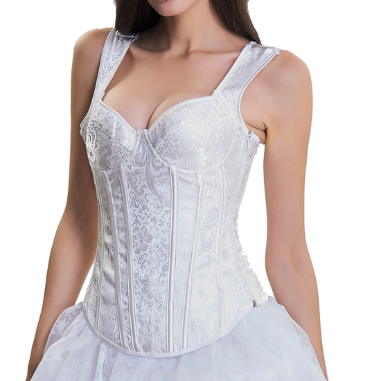 CORSET WITH STRAPS WEST-END WHITE INTIMAX