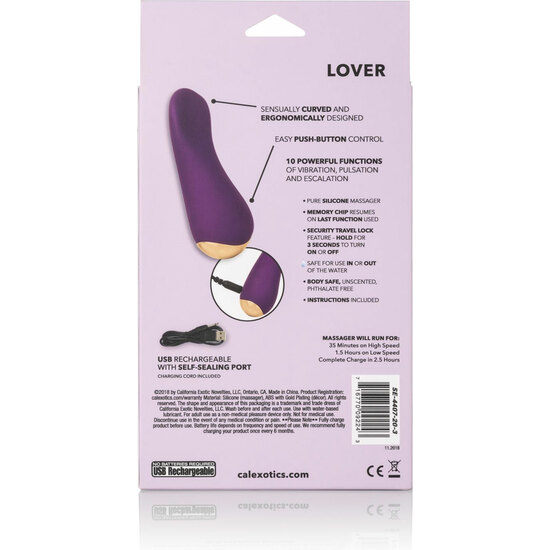 slay lover purple silicone massager calexotics xxx erotic toys SLAY LOVER - PURPLE SILICONE MASSAGER CALEXOTICS XXX erotic toys
