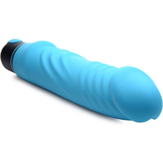 XL BULLET WITH PENIS SHAPED SILICONE SHEATH - BLUE