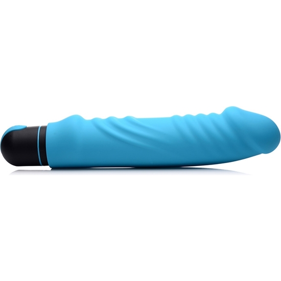 XL BULLET WITH PENIS SHAPED SILICONE SHEATH - BLUE