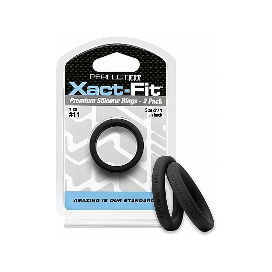 Xact-fit Pack Of 2 Silicone Rings 12cm - Black