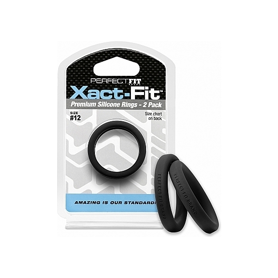 Xact-fit Pack Of 2 Silicone Rings 12.8cm - Black