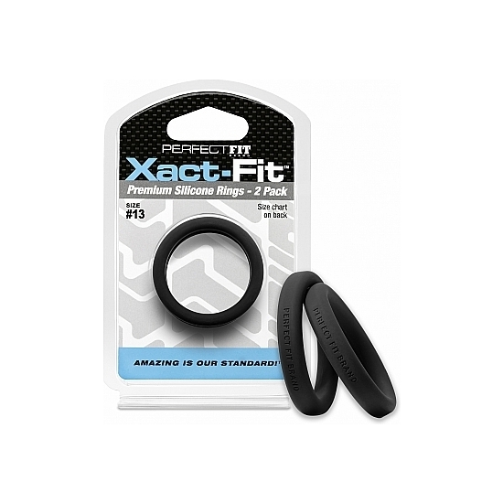 Xact-fit Pack Of 2 Silicone Rings 13.6cm - Black