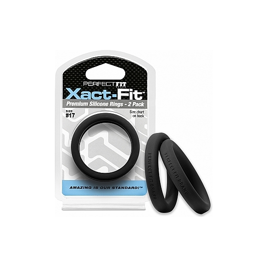 Xact-fit Pack Of 2 Silicone Rings 16.7cm - Black