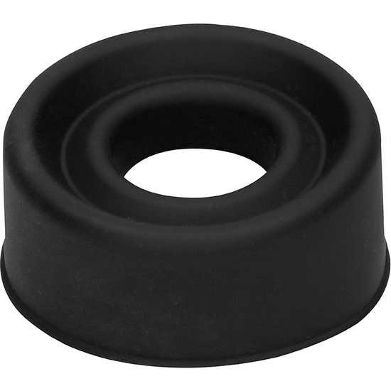 Medium Thick Black Silicone Ring