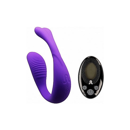 Mini Romeo Vibrador Hands Free With Control - Purple
