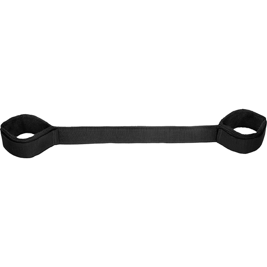 EXTENSION BAR WITH HANDCUFFS - BLACK