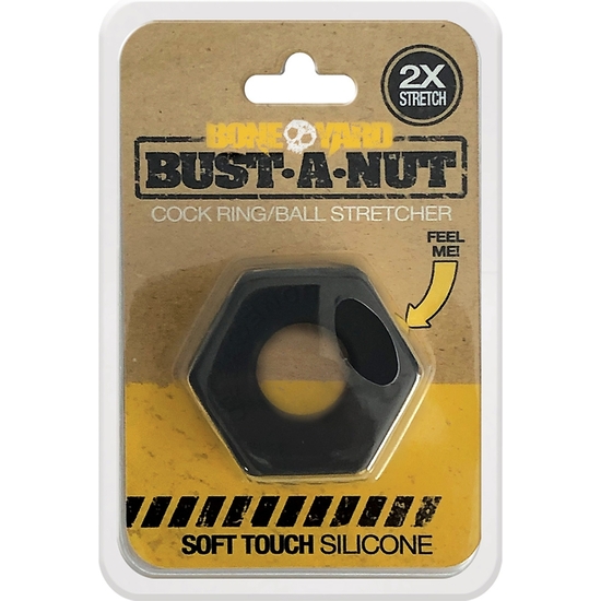 BUST A NUT COCK RING - BLACK